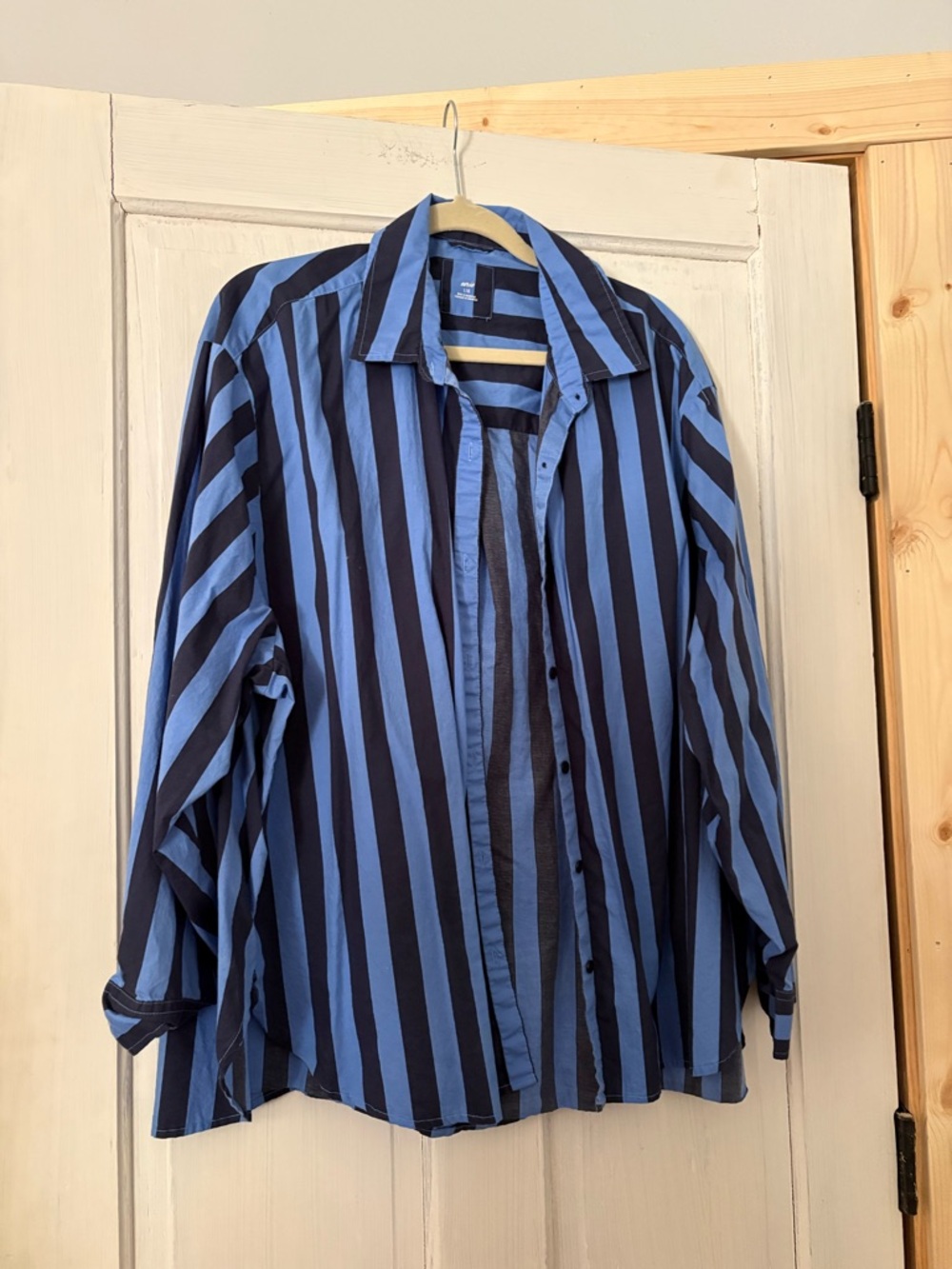 Aerie Striped Button-Down Shirt - OVERSIZED